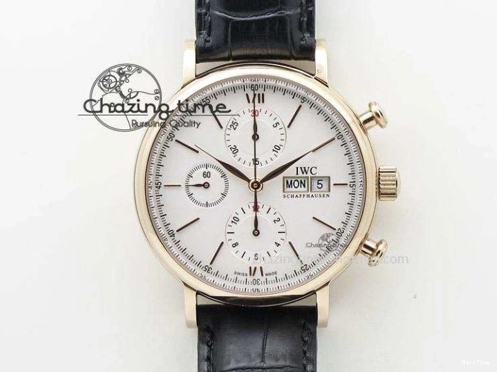 MIROTIME 0321 Pilot Chrono IW377726 ZF 1:1 Best Edition Green Dial on Brown Leather Strap A Trendsetting 7125